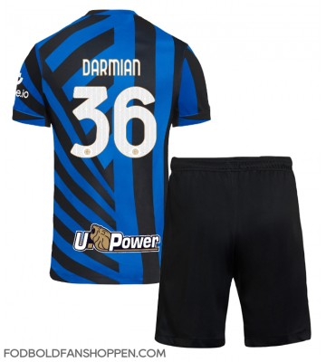 Inter Milan Matteo Darmian #36 Hjemmebanetrøje Børn 2024-25 Kortærmet (+ Korte bukser)